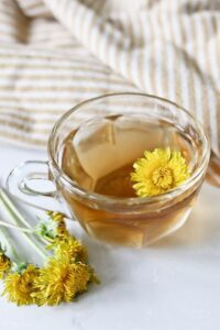 Dandelion Root tea is an excellent complement to herbal teas for liver detox and cleansing 