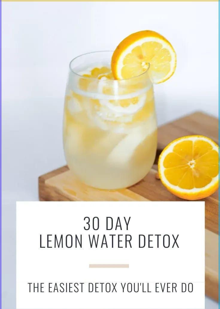 30-Day lemon water detox