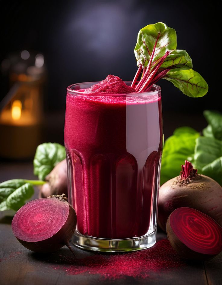 Deep-crimson beetroot