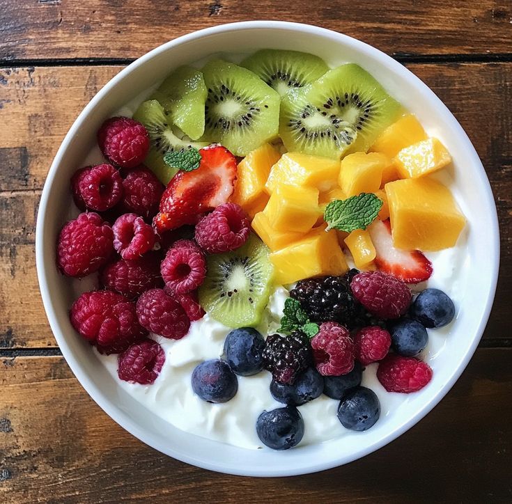 Plain Yogurt with Fruit